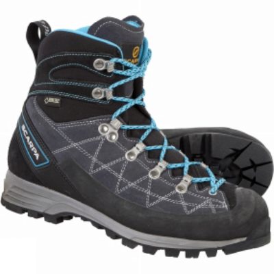 Scarpa Womens R-Evo Pro GTX Boot Iron Grey/Turquoise Scarpa Womens R-Evo Pro GTX Boot Iron Grey/Turquoise